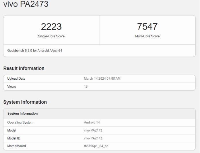 Vivo Pad 3 Pro現(xiàn)身Geekbench 搭載了最強(qiáng)大的聯(lián)發(fā)科芯片(圖1) Vivo Pad 3 Pro現(xiàn)身Geekbench 搭載了最強(qiáng)大的聯(lián)發(fā)科芯片(圖1)