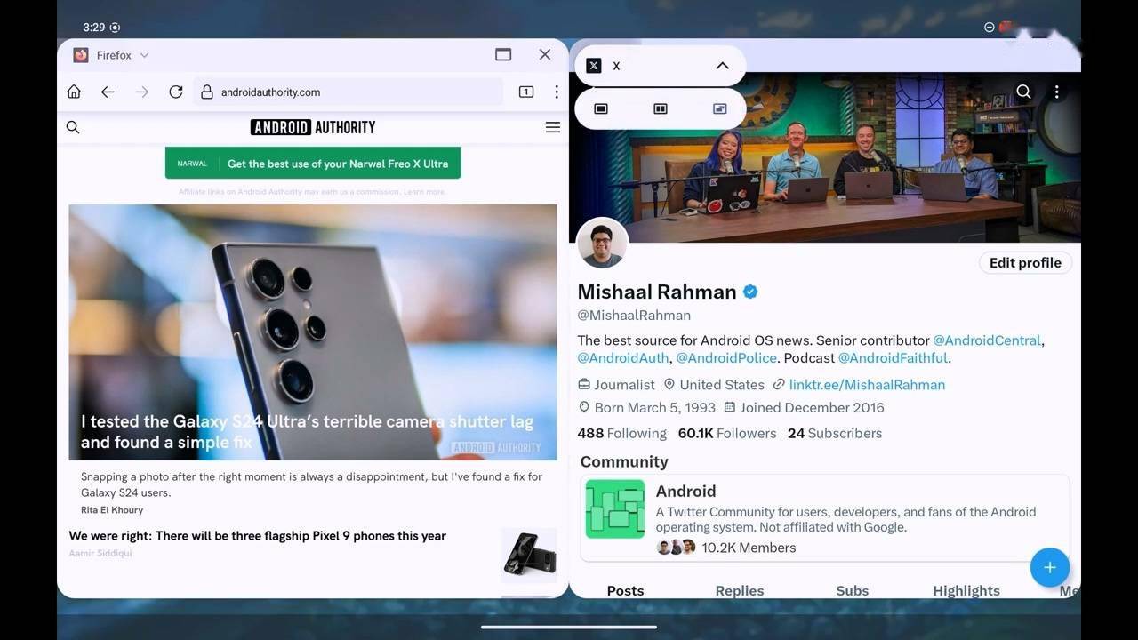 谷歌安卓15改善桌面模式:優(yōu)化窗口管理 進(jìn)一步提高生產(chǎn)力 (圖4) 谷歌安卓15改善桌面模式:優(yōu)化窗口管理 進(jìn)一步提高生產(chǎn)力 (圖4)