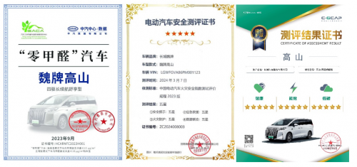 滿十星安全！魏牌高山榮獲C-NCAP、C-GCAP雙五星認(rèn)證(圖2)