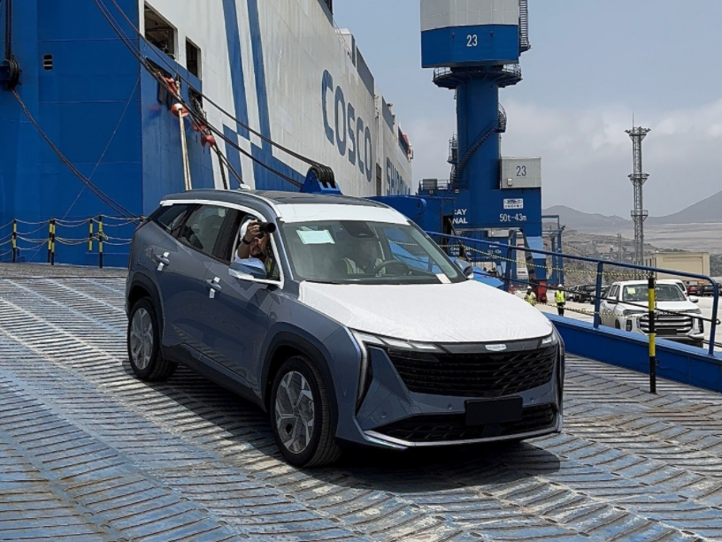 吉利博越L全球熱銷，500輛吉利汽車首航秘魯錢凱港(圖2)