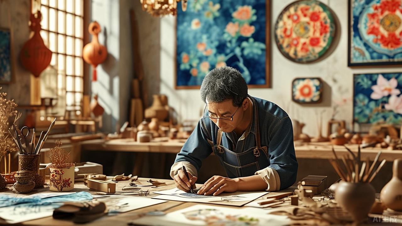 AI設計景泰藍:傳統(tǒng)與科技的碰撞!(圖5) AI設計景泰藍:傳統(tǒng)與科技的碰撞!(圖5)