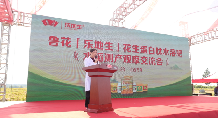 魯花“樂(lè)地生”花生蛋白肽水溶肥水稻測(cè)產(chǎn)觀摩會(huì)在江西萬(wàn)年舉行(圖4) 魯花“樂(lè)地生”花生蛋白肽水溶肥水稻測(cè)產(chǎn)觀摩會(huì)在江西萬(wàn)年舉行(圖4)