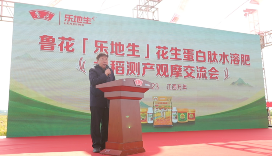 魯花“樂(lè)地生”花生蛋白肽水溶肥水稻測(cè)產(chǎn)觀摩會(huì)在江西萬(wàn)年舉行(圖6) 魯花“樂(lè)地生”花生蛋白肽水溶肥水稻測(cè)產(chǎn)觀摩會(huì)在江西萬(wàn)年舉行(圖6)