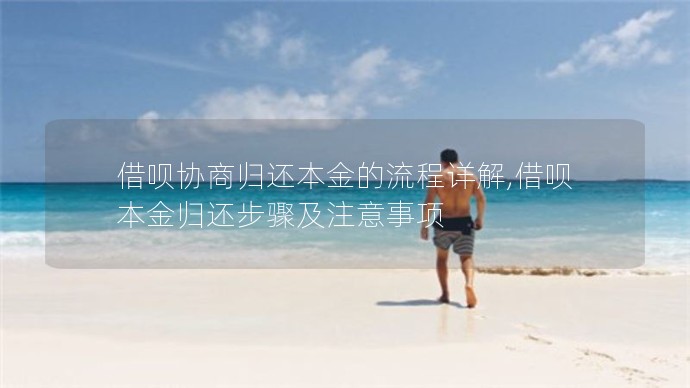 借唄協(xié)商歸還本金的流程詳解,借唄本金歸還步驟及注意事項(xiàng)(圖1) ce2f3b3aac7d326afe4dcb2cafd69652.jpg